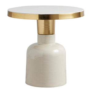 Gold and Brass Side Table