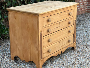 Antique Pine Four-drawer Chest
